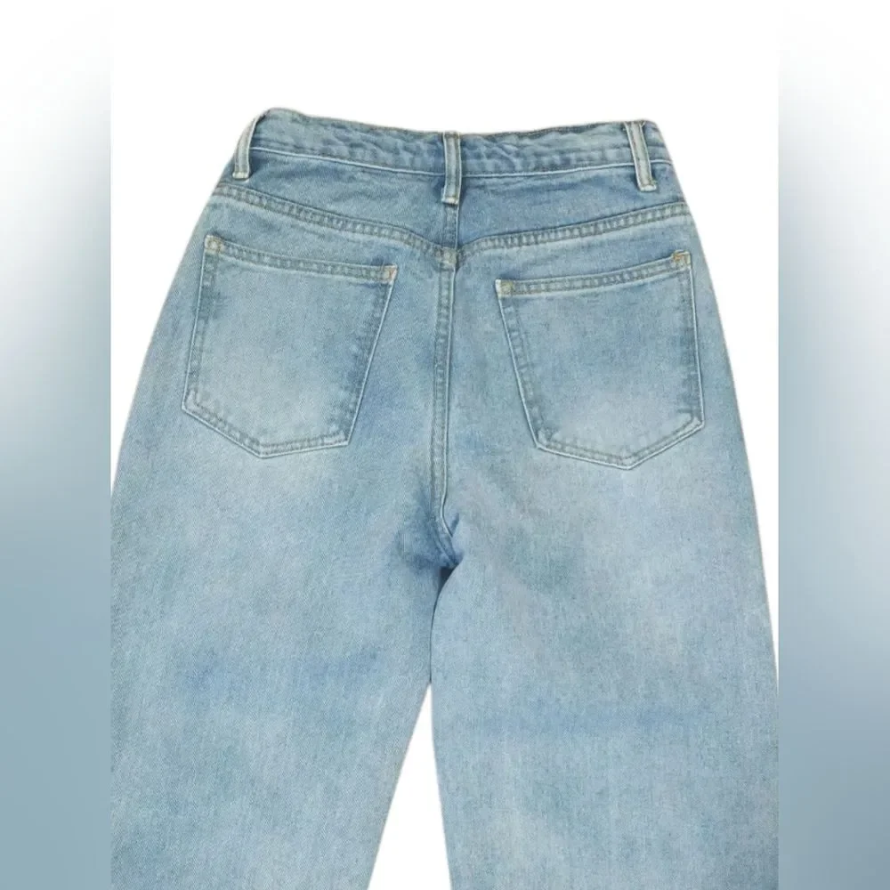 Pretty Little Thing High Waist Straight Leg Jeans
